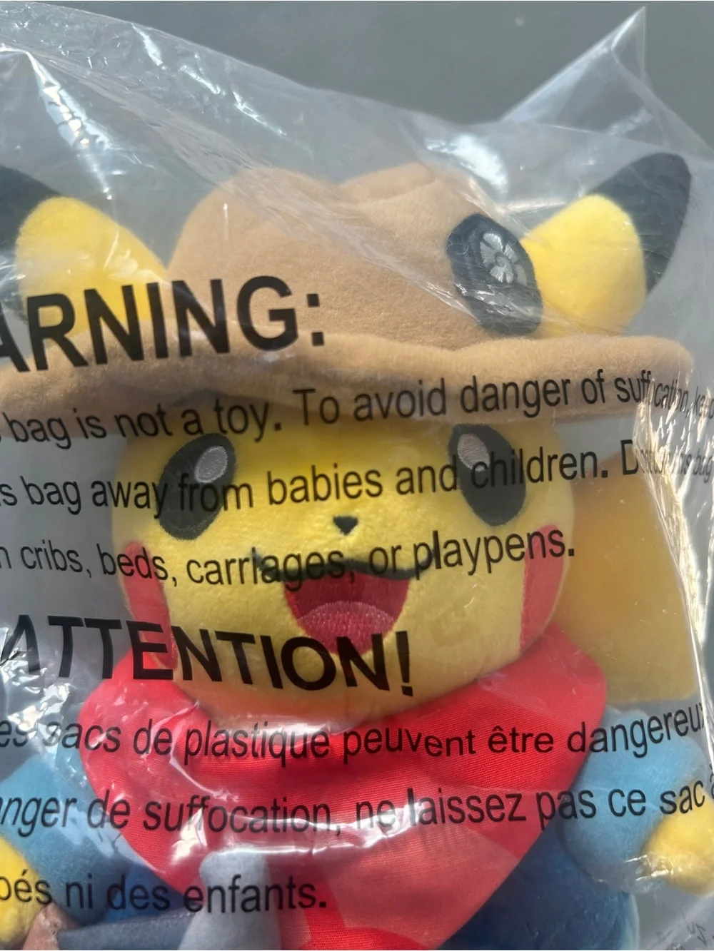 *RARE* Excavator Pikachu Pokemon Fossil Museum Stuffed Pokemon Center Plush
